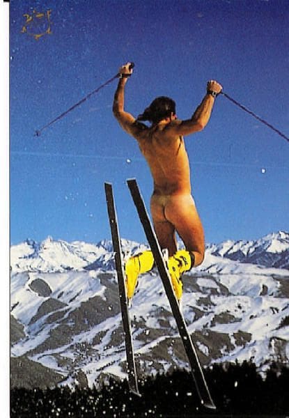 naked skier naked
