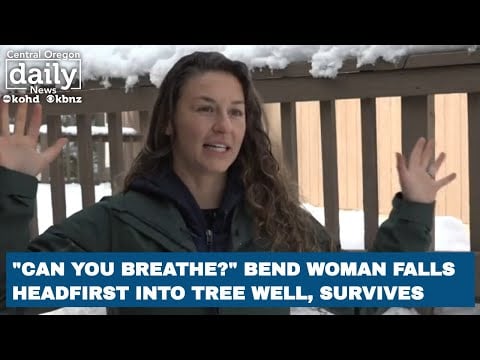 ‘Can you breathe?’ Bend woman falls headfirst into tree well, survives
