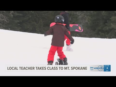 Local teacher takes class to Mt. Spokane