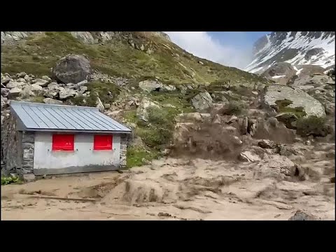 Peak of Austria&#039;s Fluchthorn mountain collapses in massive mudslide