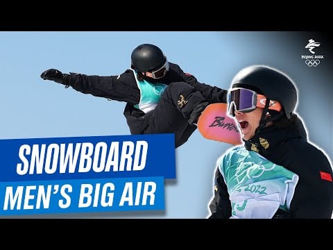 🏂 Su Yiming wins gold medal!🥇 | Men&#039;s Snowboard big air final at #Beijing2022 ❄️