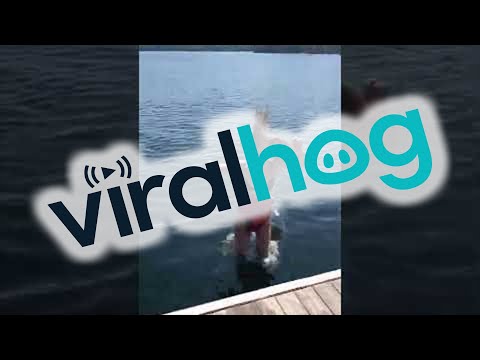 Life Jacket Diaper Trick for Drinks in the Lake || ViralHog