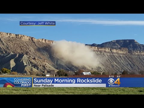 Rock Slide Caught On Camera In Colorado