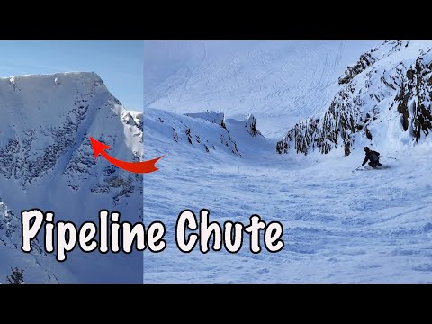 Pipeline - the most aesthetic steep chute in Snowbird