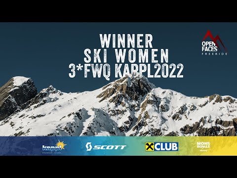 OPEN FACES 3* FWQ/2*FJT Kappl/Paznaun 2022 - Winner Run Ski Women