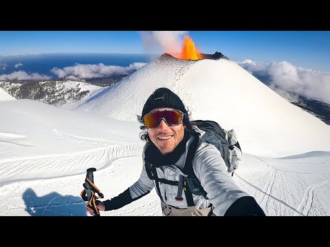 Skifahren am aktiven Vulkan in Chile!
