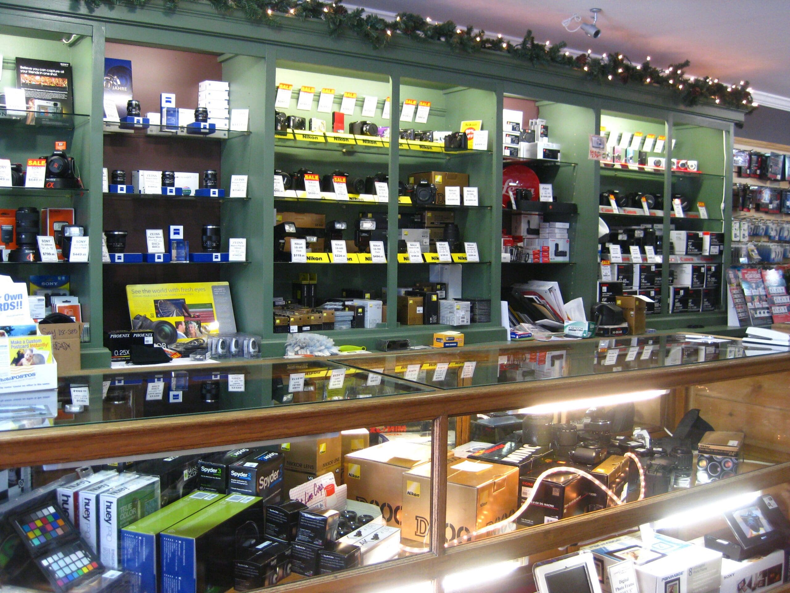 Inside the shop