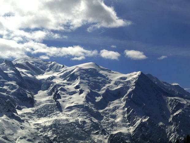Photo of Mont Blanc in clouds