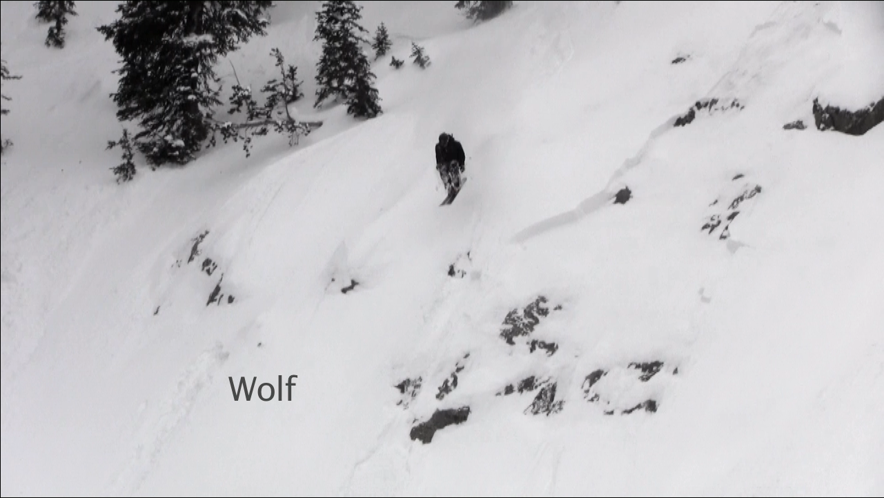 Cliff drop in Pinedale