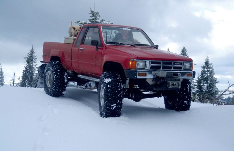 Toyota in the Snow