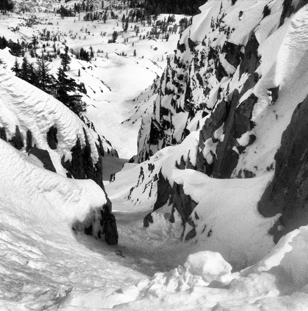 Looking down the gut of the cross, a bit narrow
