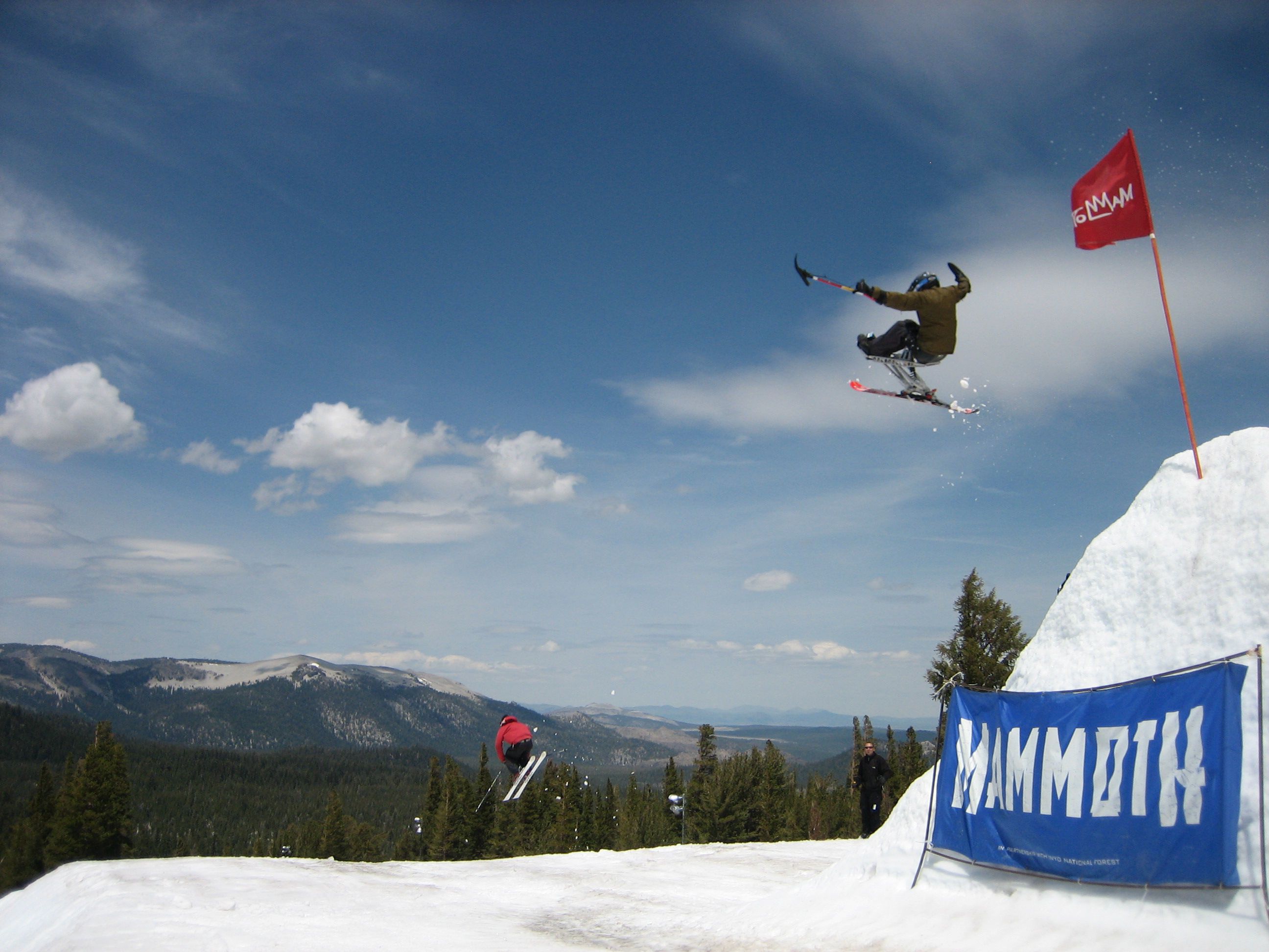 paraplegic adaptive sit-ski athlete