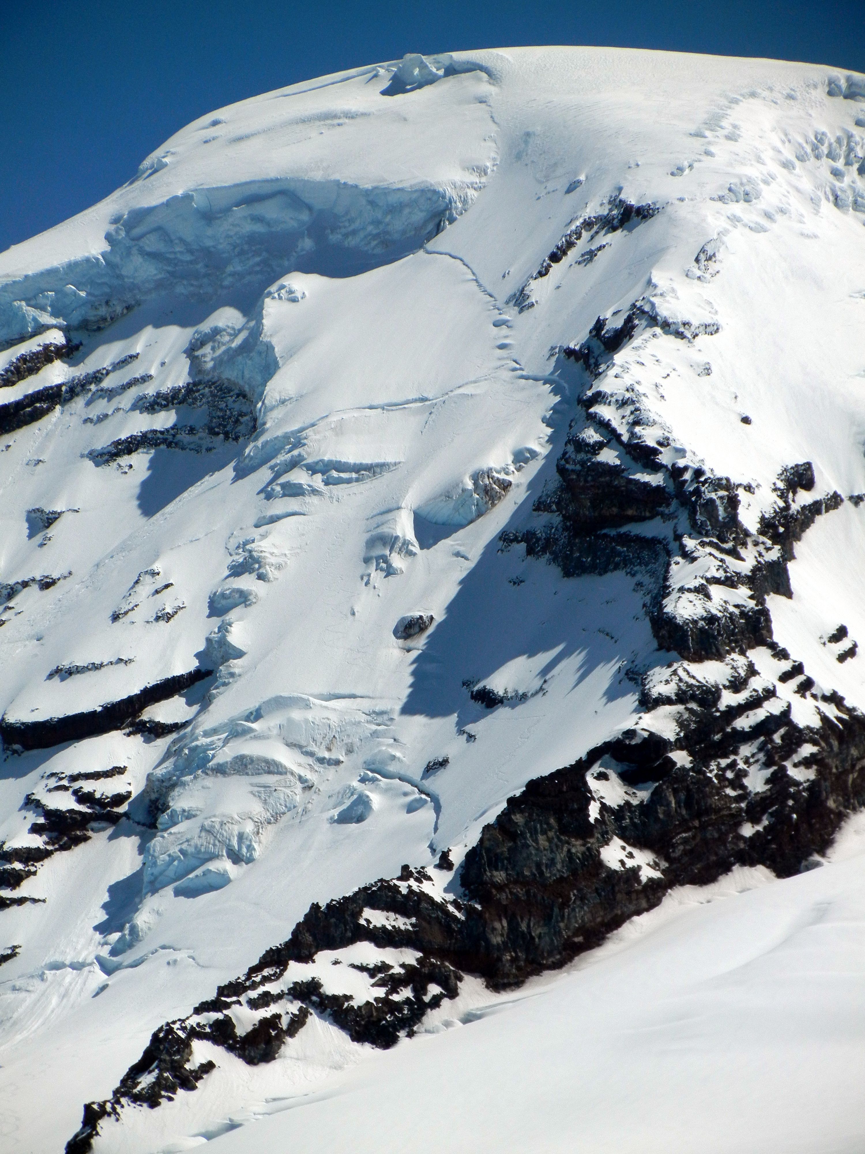 Mount Baker's Coleman Headwall. Burly ski line. Photo: Zeb Blais.