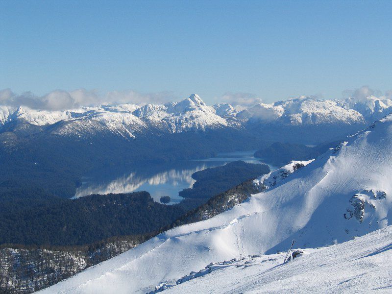 Views of Lake Nahuel Huapi from Cerro Bayo.