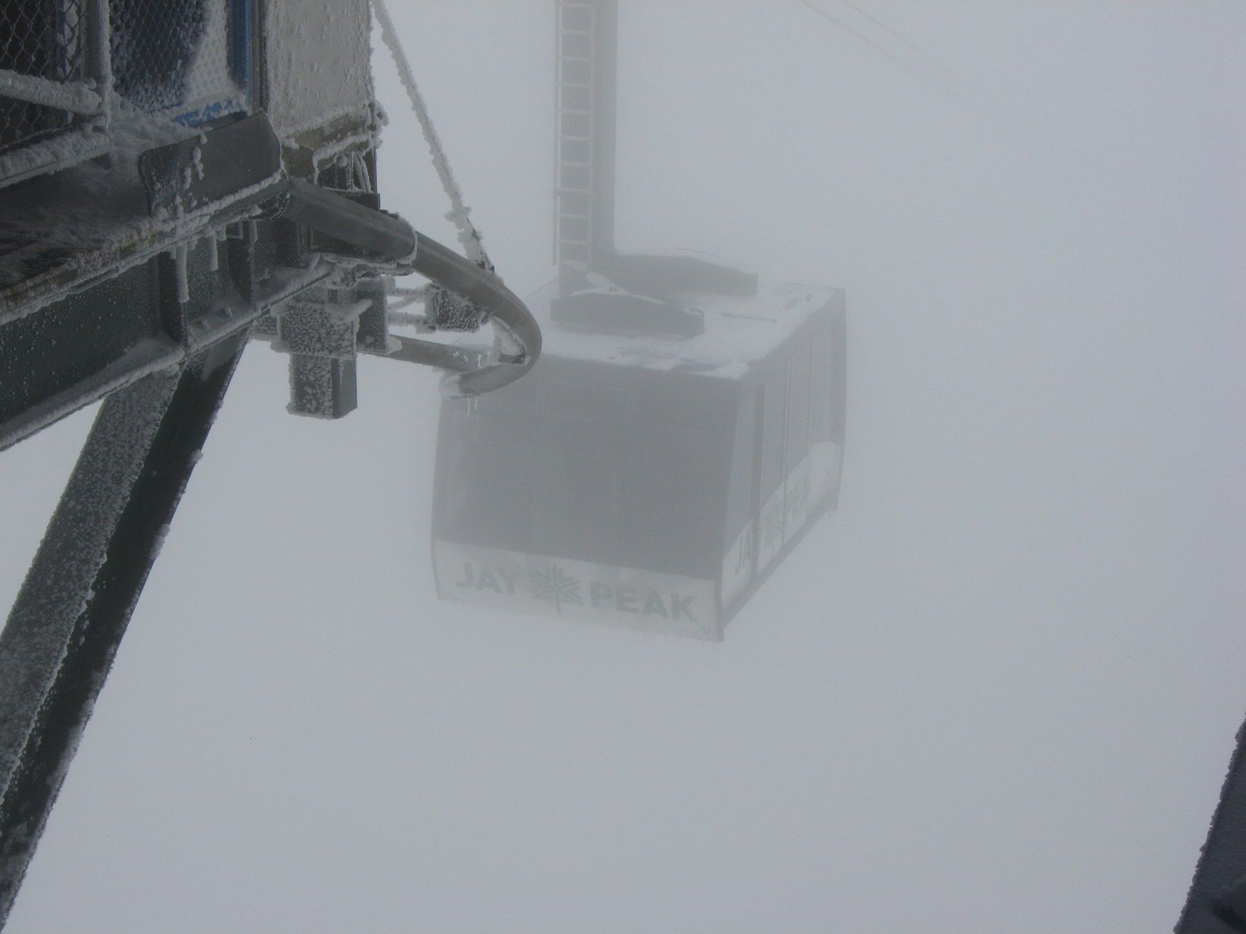 Jay Peak Tram through Fog