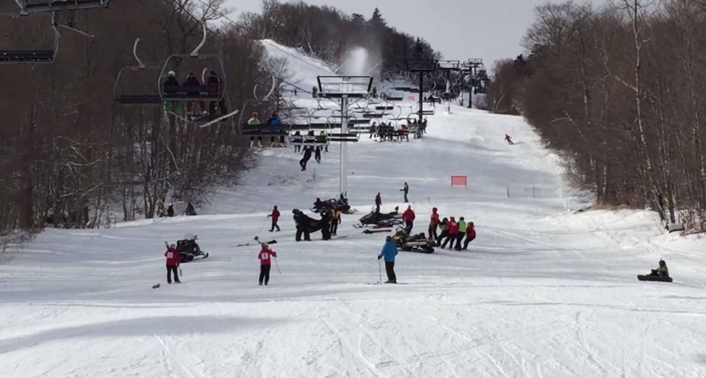 Chairlift accident at Killington Vermont