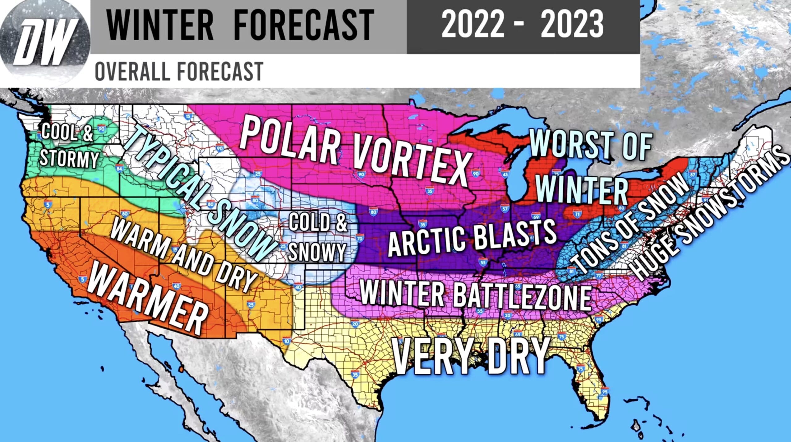 Winter Weather Forecast / Prediction for 2022 - 2023 | From Direct ...