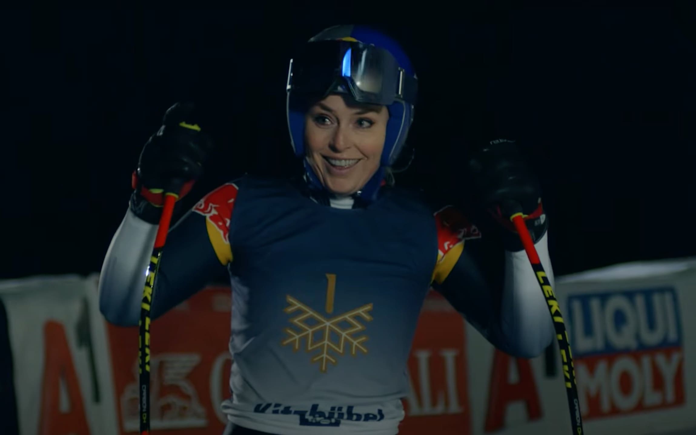 Lindsey vonn skis the world s hardest ski run in the dark unofficial