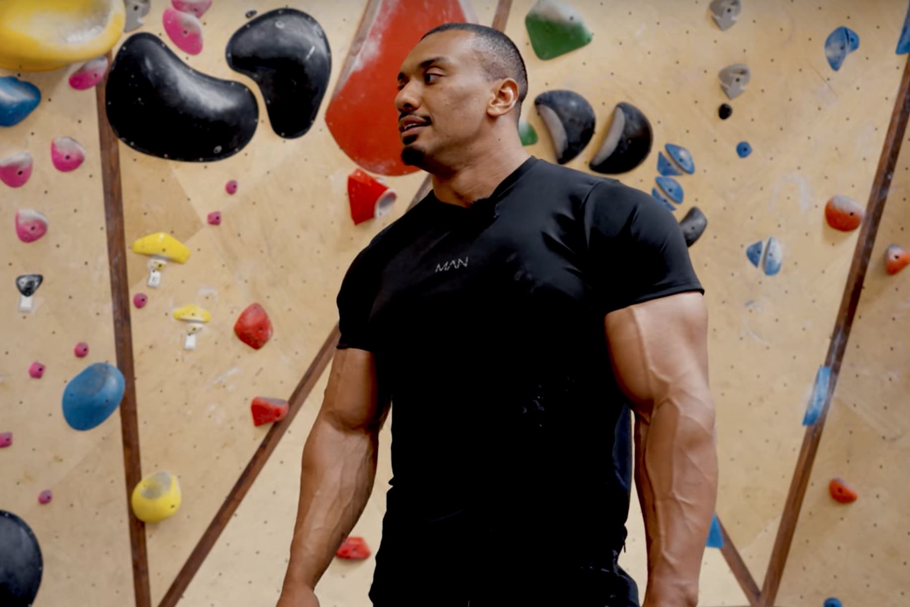 Powerlifter attempts climbing