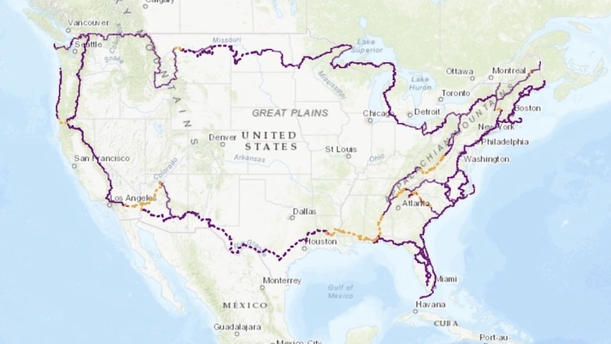 Proposed quot American Perimeter Trail quot - Screenshot 2025 07 09 At 06.59.56 