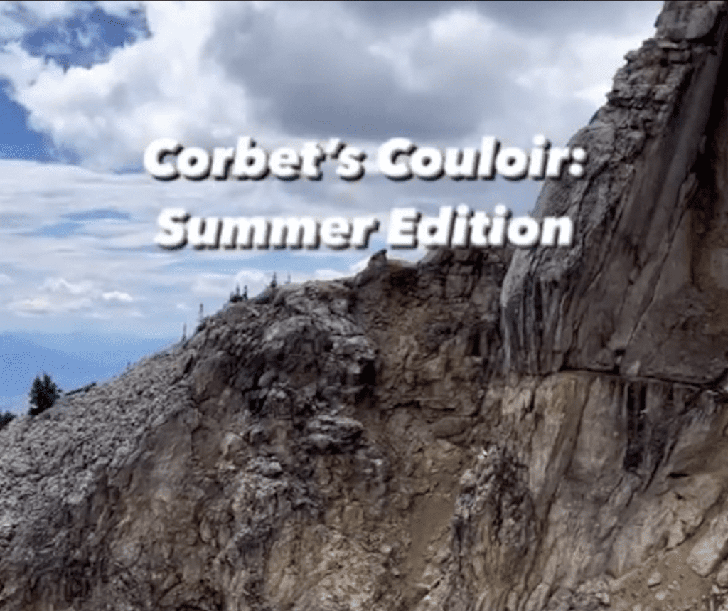 Corbet's Couloir is a whole different beast when there is no snow.