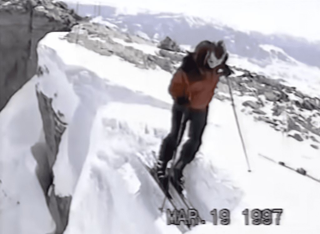 1997 Home Video Shows How NOT To Ski Corbet's Couloir