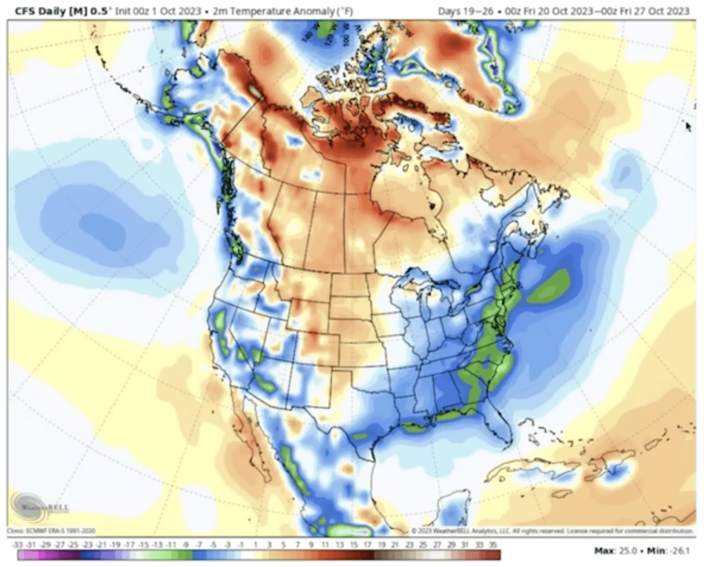 Direct Weather: A Cold October May Be On Its Way For The East Coast