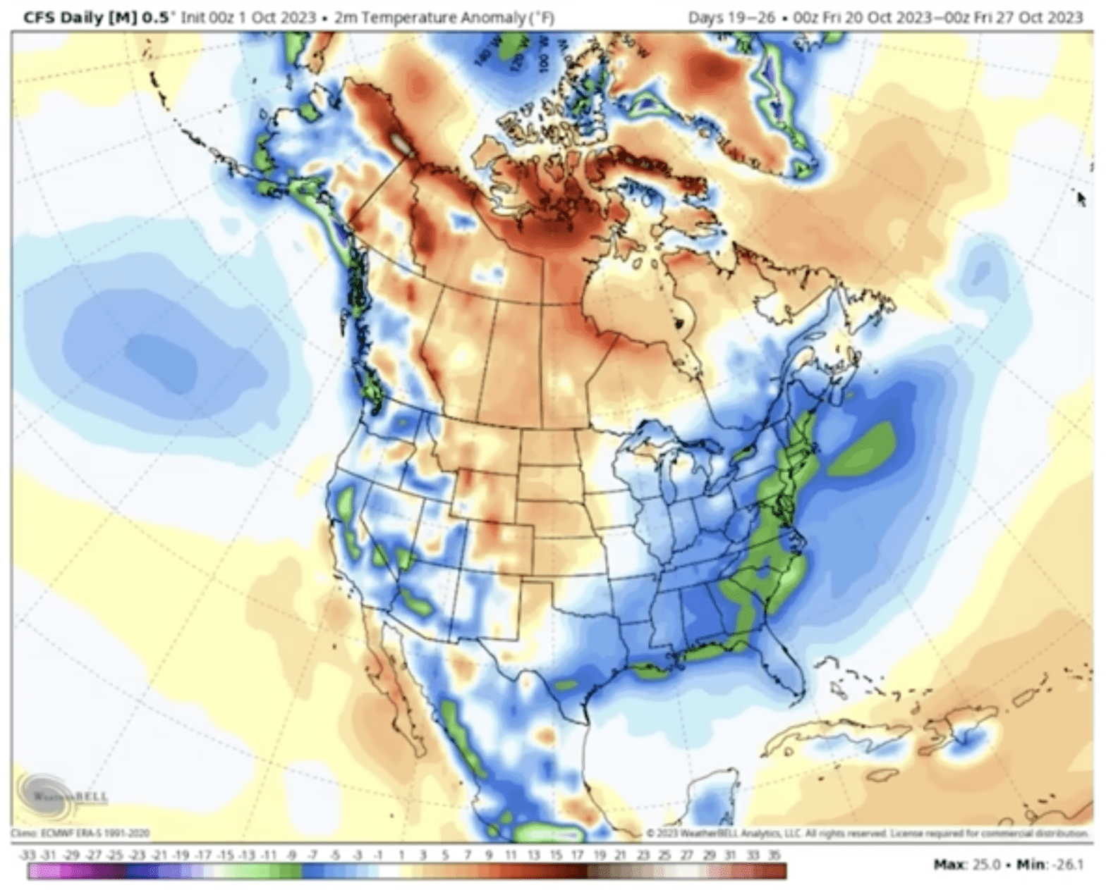 A Cold October May Be On Its Way For The East Coast