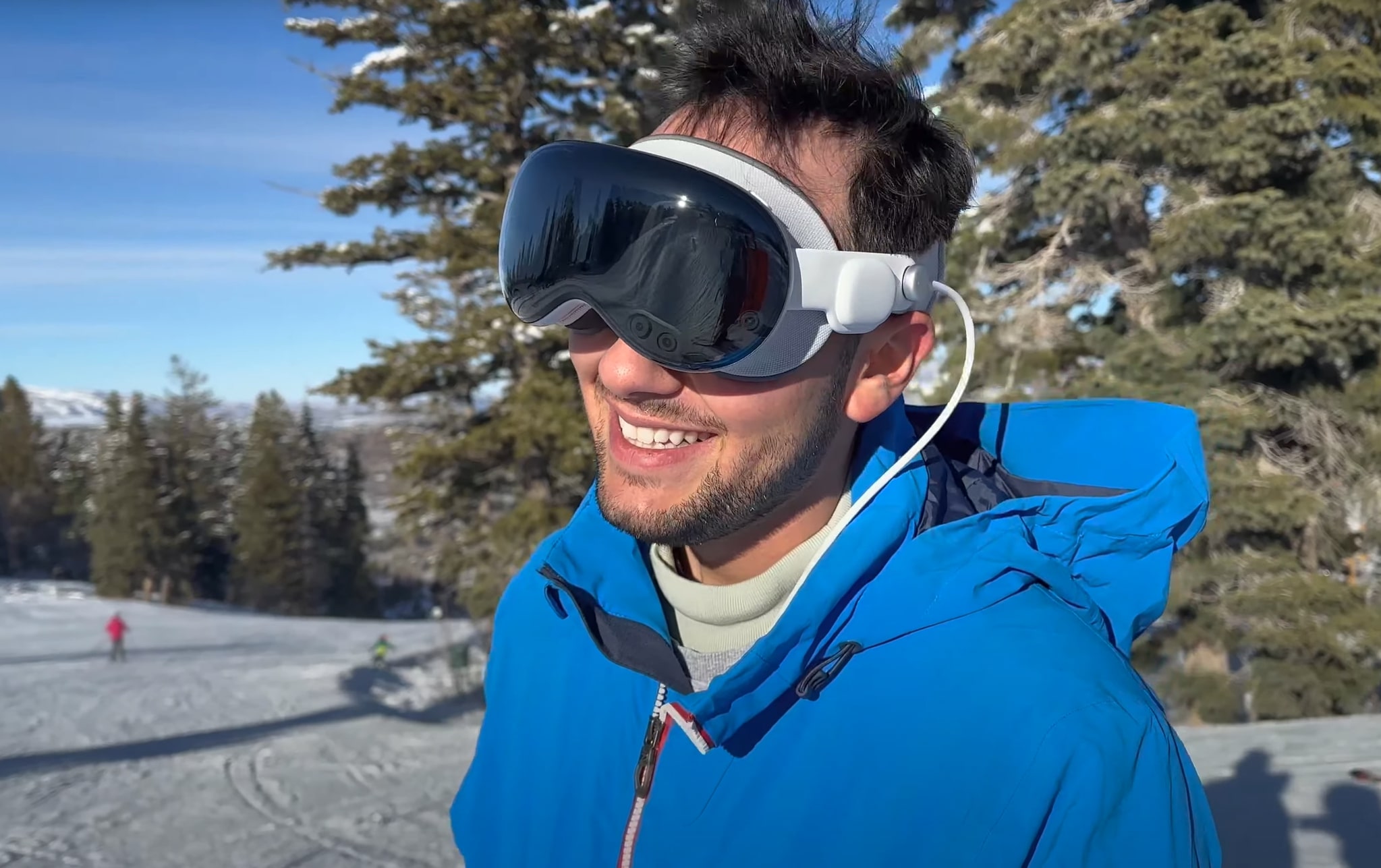 WATCH: Skiers Try Out Apple Vision Pro As Goggles