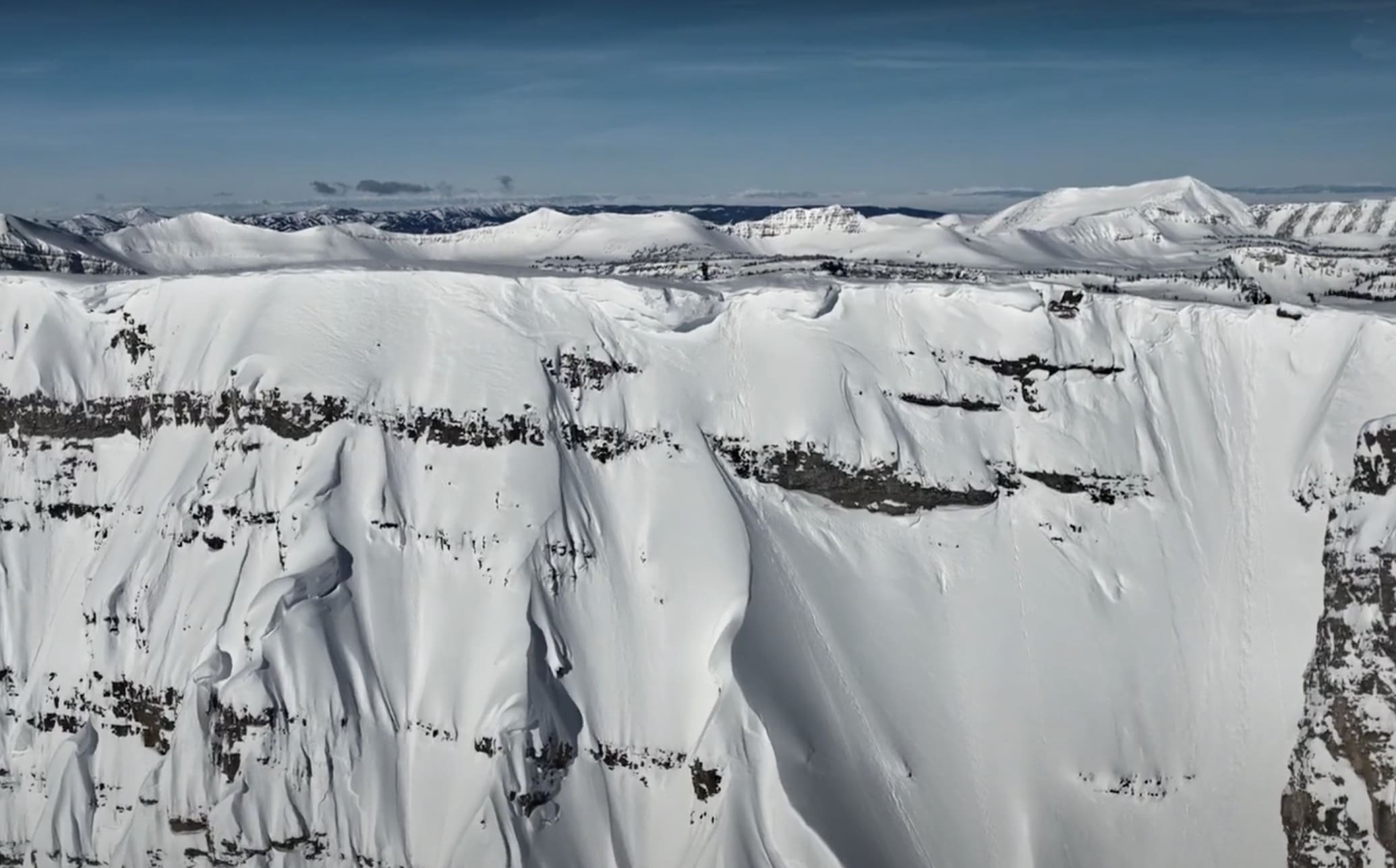 Skiing Incredibly Steep 60 Slope Inside Grand Teton National Park