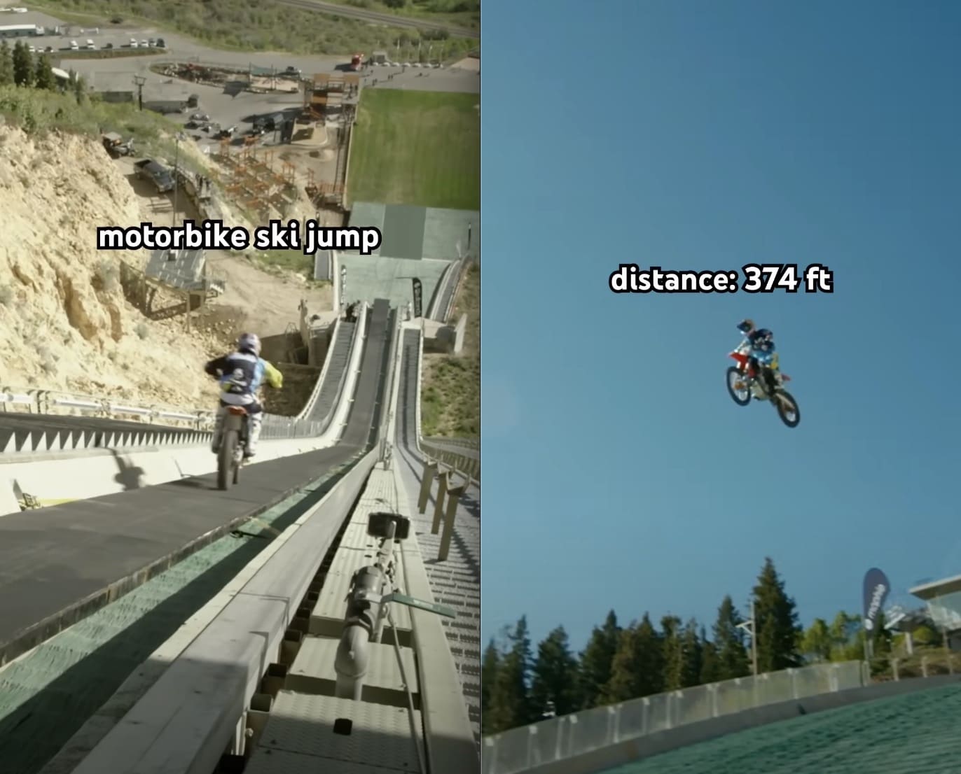 The Motorcycle Ski Jump That Shocked The World