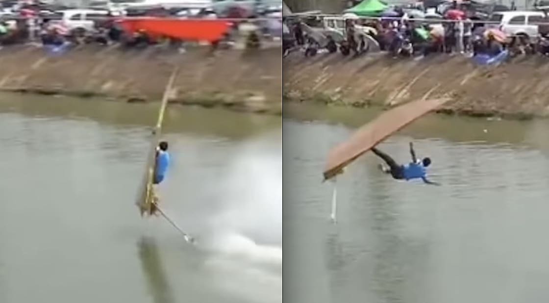 Thai longtail boat racing