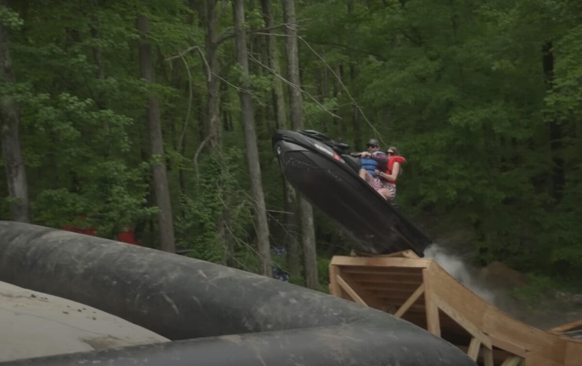 jet boat ramp to airbag