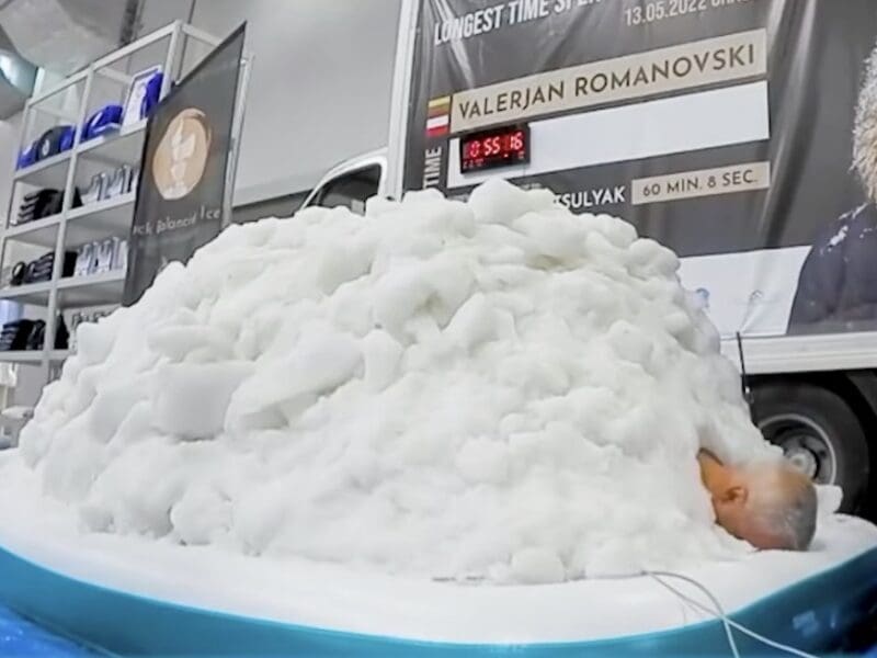 Record for longest time buried in snow.