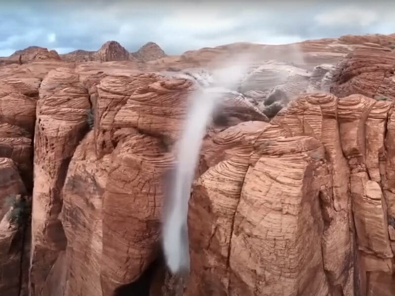 reverse waterfall Utah