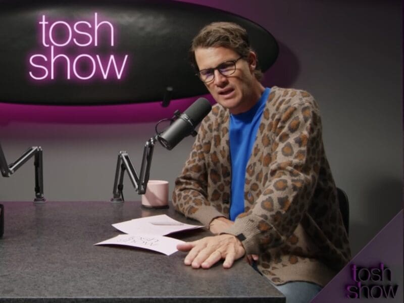 Daniel Tosh recommends never skiing alone.