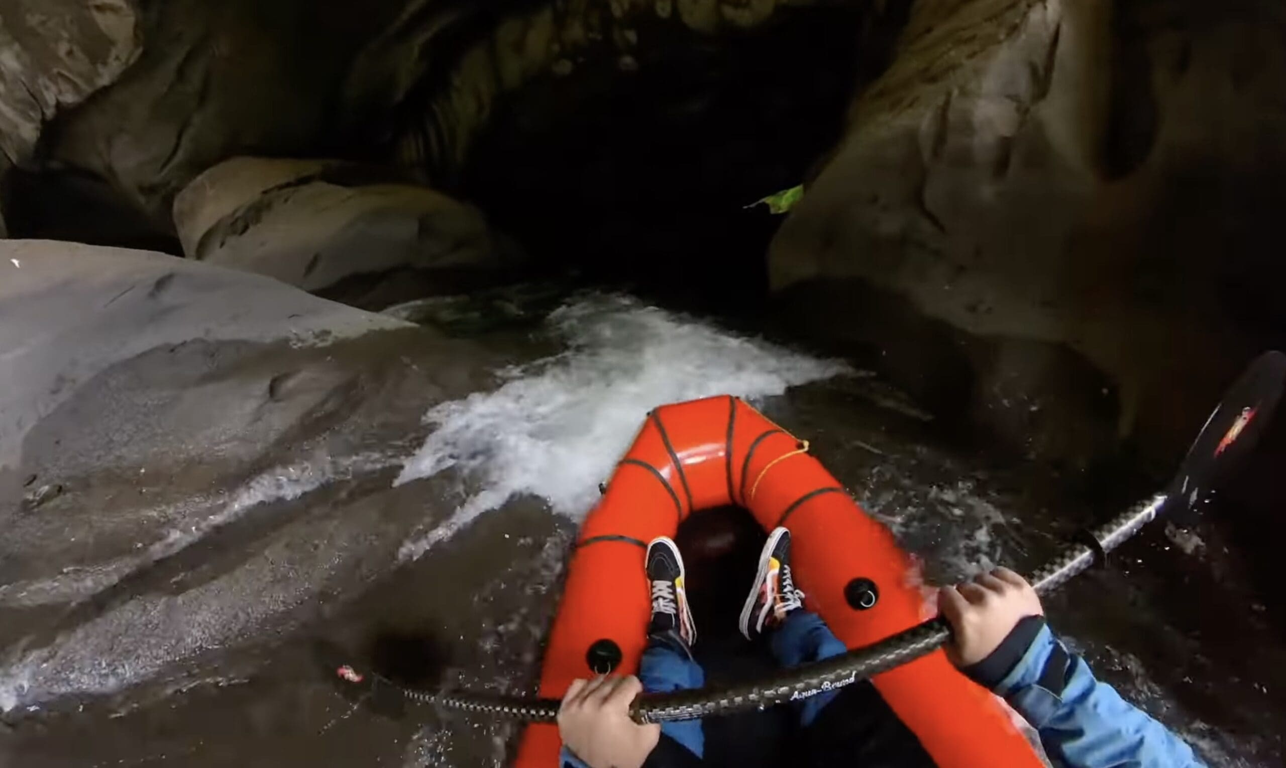 Blindly Packrafting Through A Vancouver Island Cave (Video ...