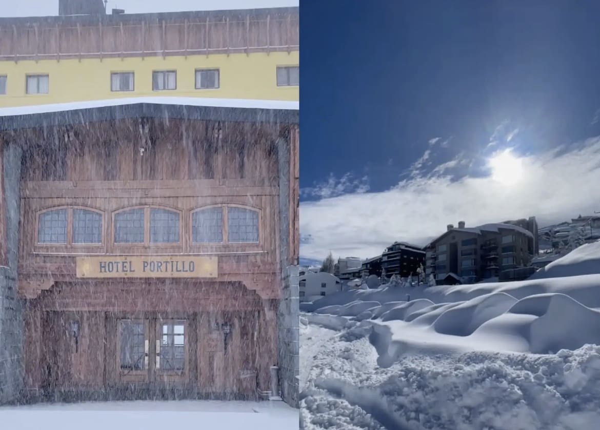 Los centros turísticos de Chile amanecieron esta mañana con nieve