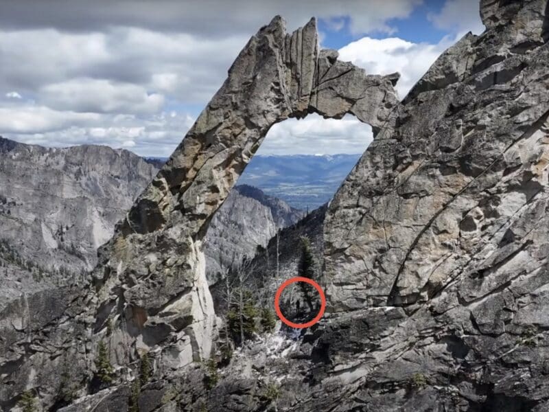Spectacular natural arch in Western Montana.