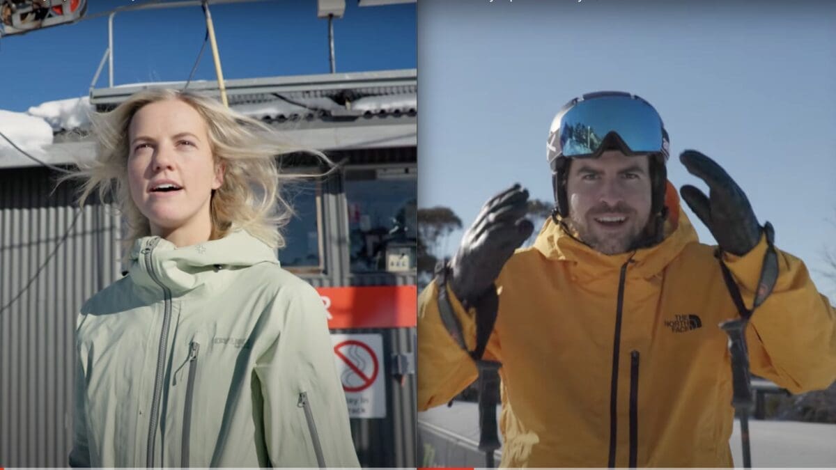 Ski resort t-bar love story.