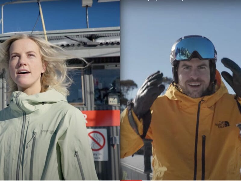 Ski resort t-bar love story.