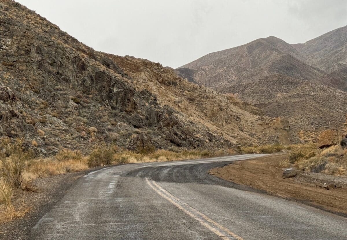 Road through Death Valley National Park.