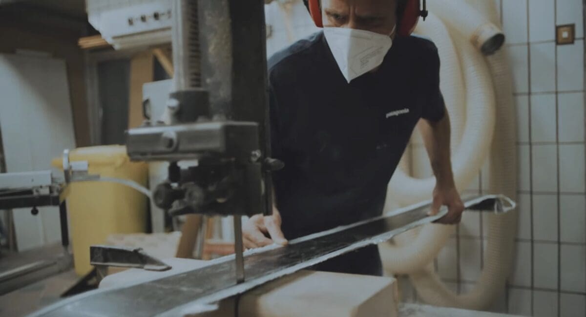 Crafting skis at SPURart in the Austrian Alps.