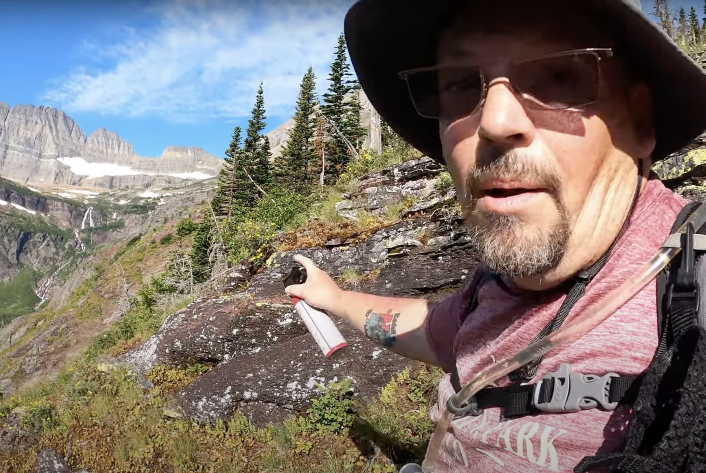 Father and son encounter grizzly bears in Glacier National Park