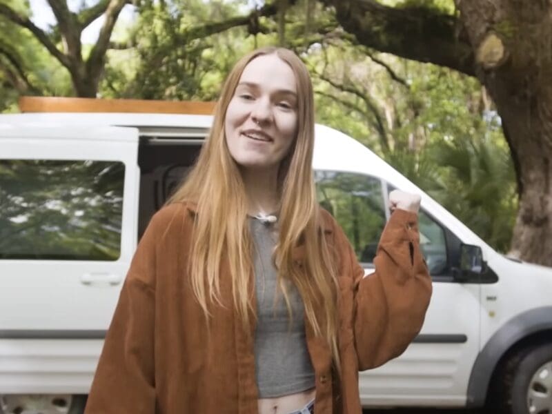 2013 Ford Transit Connect mobile home conversion.