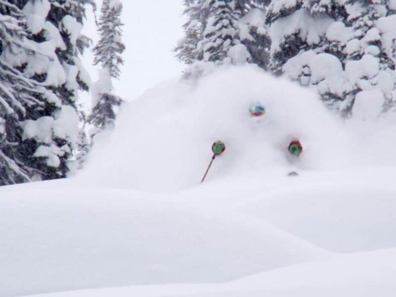 Deep pow skiing from Superhero's of Stoke