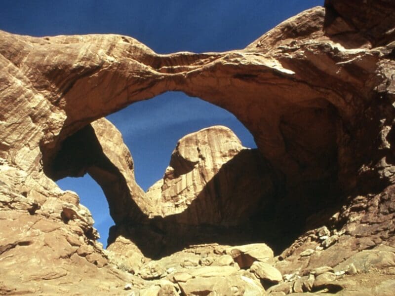 Double Arch in Arches National Park (has not collapsed).