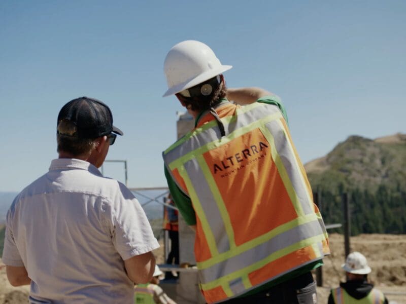 Construction at Alterra's Deer Valley