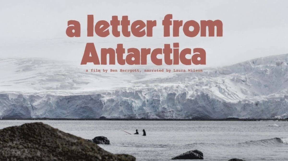 Searching for surf in Antarctica.