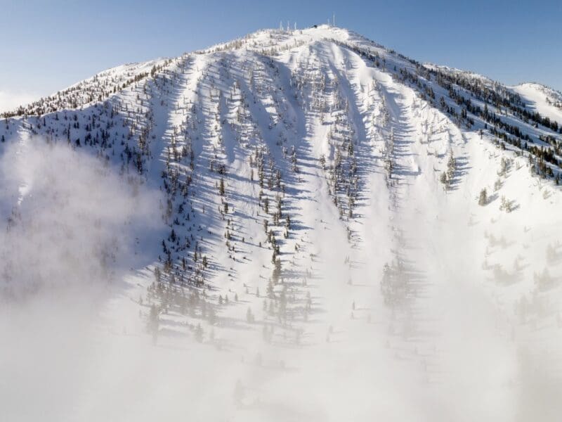 The chutes at Mt. Rose Ski Tahoe.